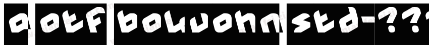 a otf bokuohn std字体转换
